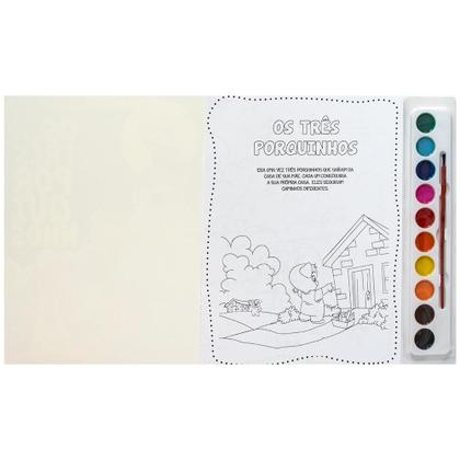 Imagem de Livro - Brincando com Aquarela: Os Três Porquinhos