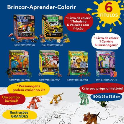 Imagem de Livro - Brincar-aprender-colorir II: Dinossauros