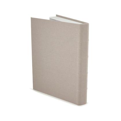 Imagem de Livro Caixa Organizadora Decorativa Em Mdf E Linho Cinza M 
