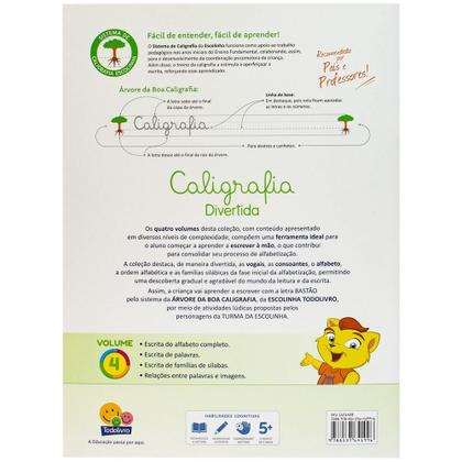 Imagem de Livro - Caligrafia Divertida III: Vol. 4 (Escolinha Todolivro)