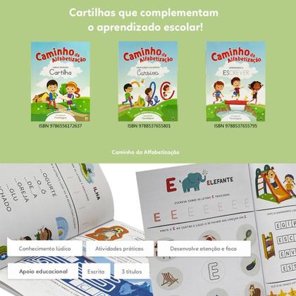 Imagem de Livro - Caminho da Alfabetização: Praticando Caligrafia Cursiva