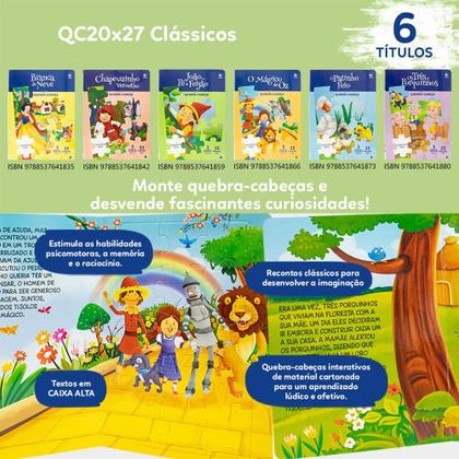 Imagem de Livro - Clássicos em Quebra-Cabeças: Os Três Porquinhos