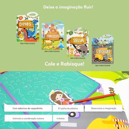 Imagem de Livro - Cole & Rabisque! Veículos