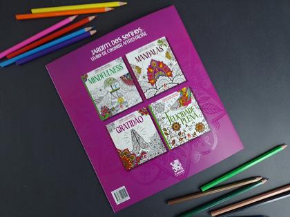 Imagem de Livro - Coleção Jardim dos Sonhos | Felicidade Plena + Gratidão - Livro de Colorir Adulto