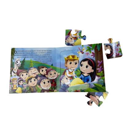 Imagem de Livro - Coleção Os Melhores Contos - Branca de Neve e os Sete Anões | Livro Quebra-Cabeça