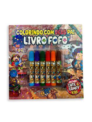 Imagem de Livro - Colorindo com Deus Pai - Cute & Comfy Kids - Livro Fofo