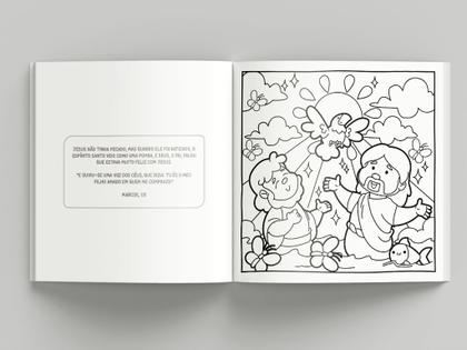Imagem de Livro - Colorindo com Deus Pai - Cute & Comfy Kids - Livro Fofo