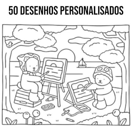 Imagem de Livro Colorir Bobbie Goods Capa Dura 50 Páginas + 48