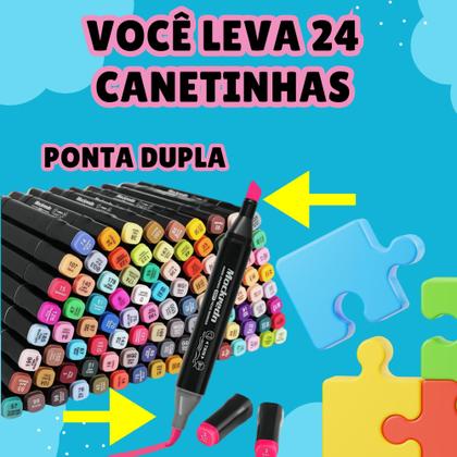 Imagem de Livro Colorir Bobbie Goods Original + Kit Canetas Desenho Imaginação Didatico Caderno Presente