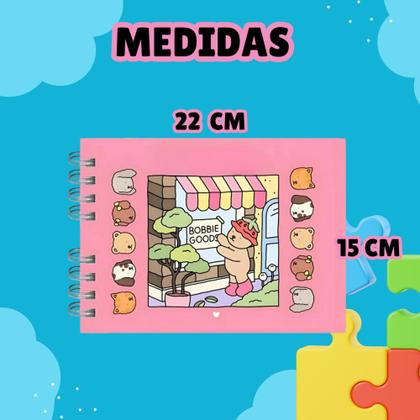 Imagem de Livro Colorir Bobbie Goods Original + Kit Canetas Desenho Imaginação Didatico Caderno Presente