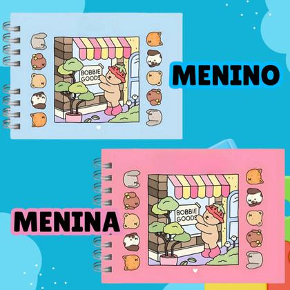 Imagem de Livro Colorir Bobbie Goods Original + Kit Canetas Desenho Imaginação Didatico Caderno Presente