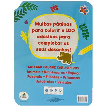 Imagem de Livro - Colorir com Adesivos: Animais