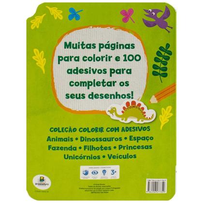 Imagem de Livro - Colorir com Adesivos: Dinossauros