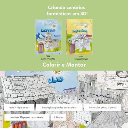 Imagem de Livro - Colorir e Montar: Castelo