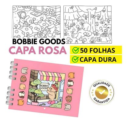 Imagem de Livro Colorir Pintar Capa Dura Premium 50 páginas Ursinhos Diversos desenhos