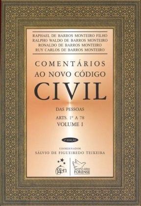 Imagem de Livro - Comentários ao Novo Código Civil das Pessoas Arts. 1º a 78 - Vol. I - 2ª Edição 2012