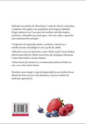 Imagem de Livro - Comer para não envelhecer