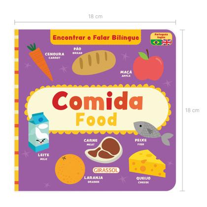 Imagem de Livro - Comida/ Food - Encontrar e Falar Bilíngue