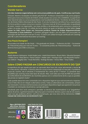 Imagem de Livro - Como Passar em Concursos de Escrevente do TJSP - 870 Questões Comentadas - 3ª Ed - 2024