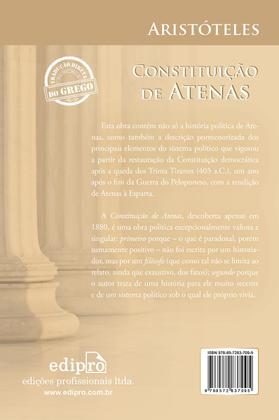 Imagem de Livro - Constituição de Atenas - Aristóteles