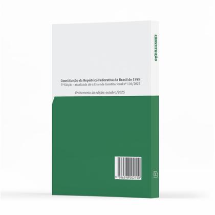 Imagem de Livro Constituição Federal de 1988 Atualizada EC 156 de 2025