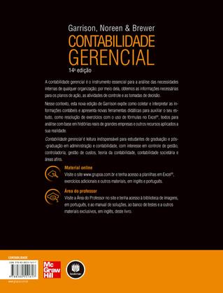Imagem de Livro - Contabilidade Gerencial