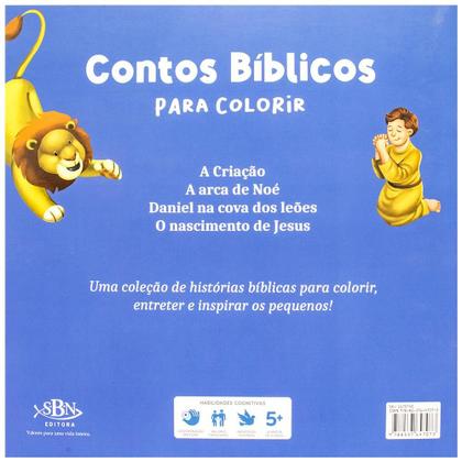 Imagem de Livro - Contos Bíblicos para Colorir: Daniel na Cova dos Leões