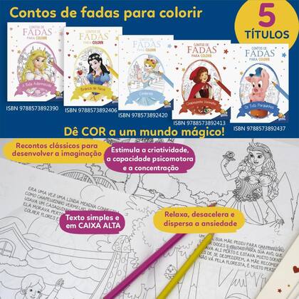 Imagem de Livro - Contos de fadas para colorir: Bela Adormecida, A