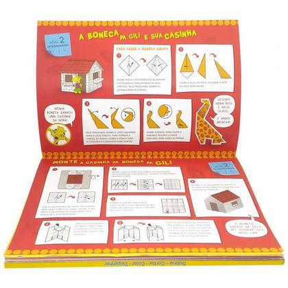 Imagem de Livro Criativo Escolar Dobrar Cortar Colar Desenhar + Kit