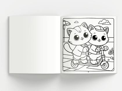 Imagem de Livro - Cute & Comfy Coloring Book for Adults - Bold Easy - Livro de Colorir Adulto