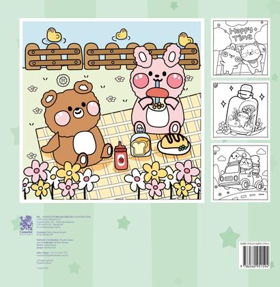 Imagem de Livro - Cute & Comfy Coloring Book for Adults - Bold Easy - Livro de Colorir Adulto
