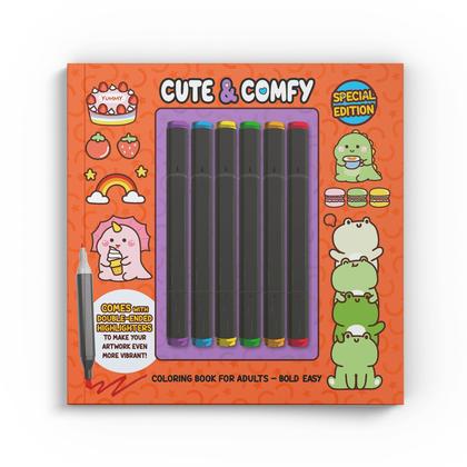 Livro - Cute & Comfy Coloring Book for Adults - Bold Easy - Special ...