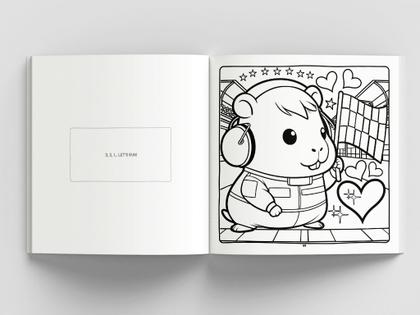 Imagem de Livro - Cute & Comfy Coloring Book for Adults - Capivaras and Friends - Livro de Colorir Adulto