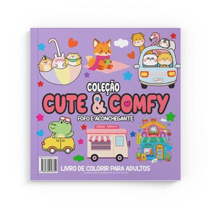 Imagem de Livro - Cute & Comfy Coloring Book for Adults - Fofo e Aconchegante - Livro de Colorir Adulto