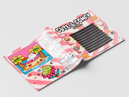 Imagem de Livro - Cute & Comfy New Edition - No Stress - Livro de Colorir Adulto