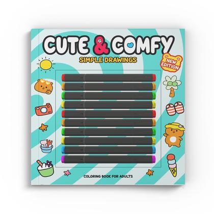 Imagem de Livro - Cute & Comfy New Edition - Simple Drawings - Livro de Colorir Adulto