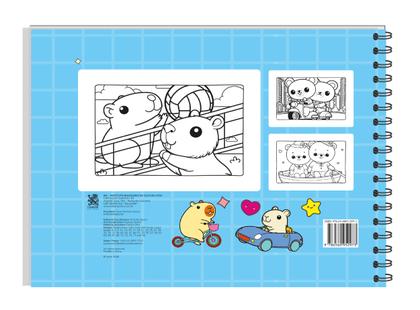 Imagem de Livro - Cute & Comfy Super Extra - Livro de Colorir Adulto - Capa Dura Holográfica