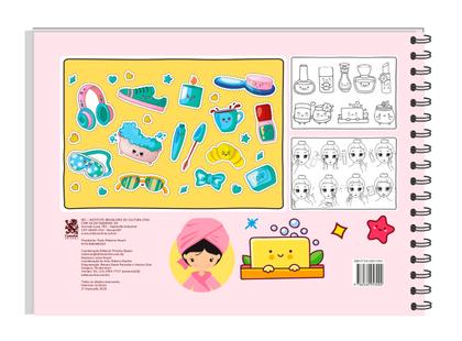 Imagem de Livro - Cute & Comfy Super Special - Livro de Colorir Adulto - Dia de Skin Care - Capa Holográfica
