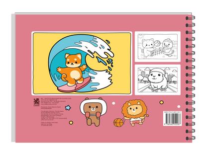 Imagem de Livro - Cute & Comfy Super Special - Livro de Colorir Adulto - Esportes ao Ar Livre - Capa Holográfica
