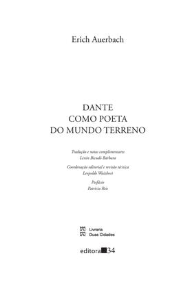 Imagem de Livro - Dante como poeta do mundo terreno