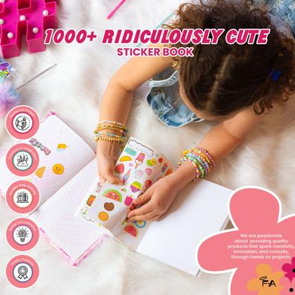 Imagem de Livro de adesivos Fashion Angels 1000+ Ridiculously Cute Kids 6+