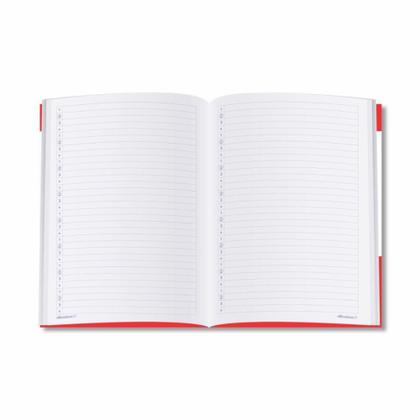 Imagem de Livro de Caligrafia Alibombom Capa Dura Vermelho Pauta 123X 72 Folhas - Pacote com 5 Unidades