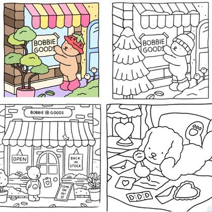 Imagem de Livro De Colorir Bobbie Goods 50 Páginas Bob Gods Capa Dura