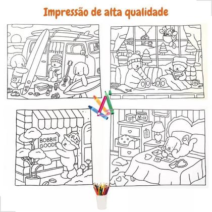 Imagem de Livro De Colorir Bobbie Goods 50 Páginas Bob Gods Capa Dura
