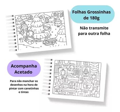 Imagem de Livro De Colorir Bobbie Goods Capa Dura 50 Páginas + Canetinhas Colorir De 36 Cores