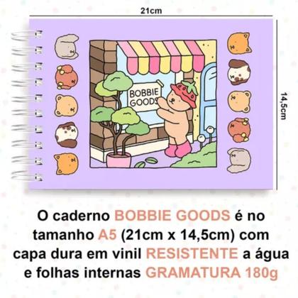 Imagem de Livro De Colorir Bobbie Goods Capa Dura 50 Páginas + Canetinhas Colorir De 36 Cores