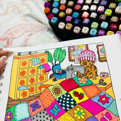 Imagem de Livro de Colorir Bobbie Goods Capa Dura 50 Páginas de Desenhos Criativos