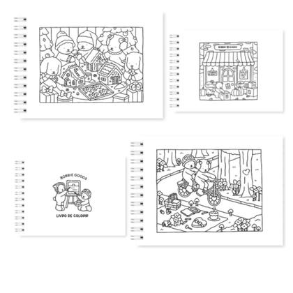 Imagem de Livro De Colorir Bobbie Goods + Kit De 36 Canetinhas Marca Texto - 55 Paginas Exclusivas