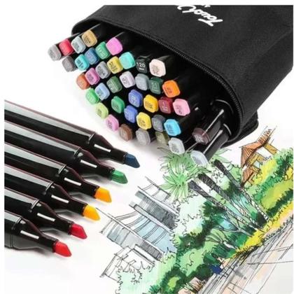 Imagem de Livro De Colorir Bobbie Goods Labubu + Kit De 36 Canetinhas Marca Texto Ponta Dupla