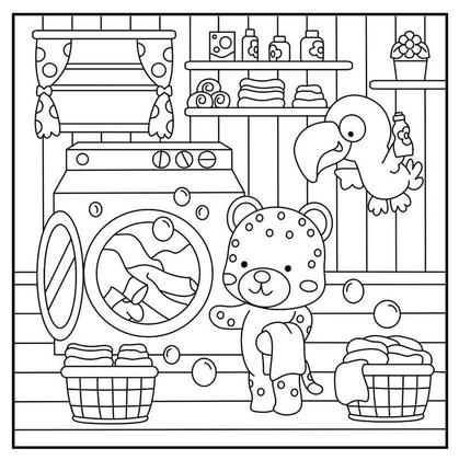 Imagem de Livro De Colorir Bobbie Goods Tik Tok 48 Páginas Folha 150 Gm2 + 24 Canetinhas Ponta Dupla